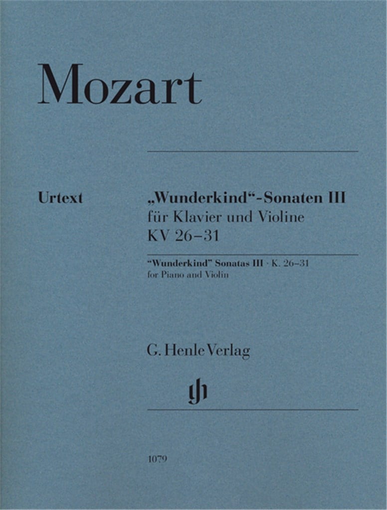 Wunderkind-Sonaten III KV 26-31